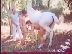 Gagging On Horse Cum