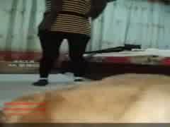 Gets Fucked In Webcam House By Her Dog