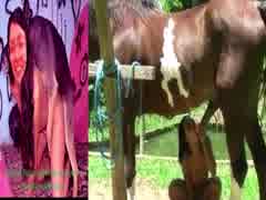 Cielo Yamile Riveros Caballero crazy bitch sucks the horse's cock